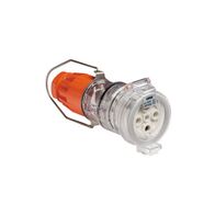 Clipsal - 56 Series, Pendant Outlet, IP66, 500V 32A - 5 Round Pins - Electric Orange