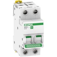 MAX9, Miniature Circuit-Breaker (MCB), 2P, 6A, C Curve, 6000A, 415V, Distribution