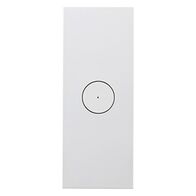 Saturn Zen, Grid and Cover Architrave, 1 Gang, Less Mechanism - Zen White