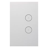 Saturn Zen, Grid and Cover, 2 Gang, Less Mechanism - Zen White