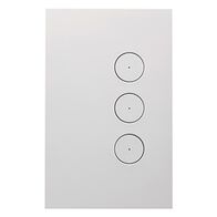 Saturn Zen, Grid and Cover, 3 Gang, Less Mechanism - Zen White