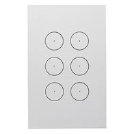 Saturn Zen, Grid and Cover, 6 Gang, Less Mechanism - Zen White