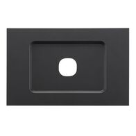Saturn Zen, Grid and Cover, 1 Gang, Less Mechanism - Zen Black