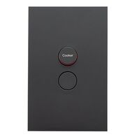 Saturn Zen, Cooker Switch, Double Pole, 32A,250V - Zen Black