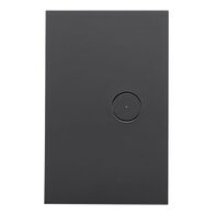 Saturn Zen, Grid and Cover, 1 Gang, Less Mechanism - Zen Black
