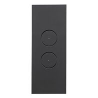 Saturn Zen, Grid and Cover Architrave, 2 Gang, Less Mechanism - Zen Black