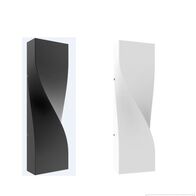 2x3w Up Down Wall Light Black Tri Color