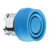 Harmony XB4, Head for non illuminated push-button, blue flush pushbutton Ø22 mm spring return unmarked