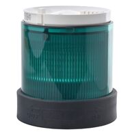 Harmony XVB, Indicator bank, illuminated unit, plastic, green, 70mm, flashing, for bulb or LED, 24V AC, 24...48V DC