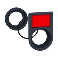 Harmony XB5, Flush mounting kit, Ø30 for push-buttons and pilot lights Ø22, plastic, 2-line legend