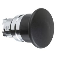 Harmony XB4, Head for non illuminated pushbutton, mushroom 40mm, metal, black, 22mm, spring return