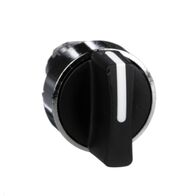 Harmony XB4, Selector switch head, metal, black, 22mm, 3 positions, stay put