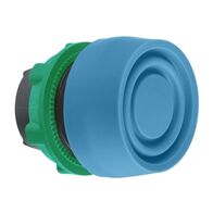 Harmony XB5, Head for non illuminated push-button, blue flush pushbutton Ø22 mm spring return unmarked