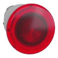 Harmony XB4, Head for illuminated push-button, metal, red mushroom 40mm, 22mm, universal LED, spring return