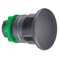Harmony XB5, Head for non illuminated pushbutton, plastic, black, mushroom 40mm, 22mm, spring return