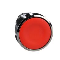 Harmony XB4, push-button head, metal, flush, red, 22mm, spring return, unmarked