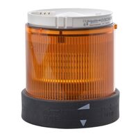 Harmony XVB, Indicator bank, illuminated unit, plastic, orange, 70mm, flashing, integral LED, 24V AC/DC