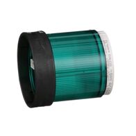 Harmony XVB, Indicator bank, illuminated unit, plastic, green, 70mm, steady, bulb or LED not included, 250V