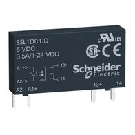 Harmony Solid State Relays, Solid state slim relay, 3.5A, DC switching, input 15...30V DC, output 1...24V DC