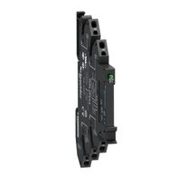 Harmony Electromechanical Relays, Slim interface relay pre assembled, 6A, 1CO, with LED, spring terminals, 110V AC DC