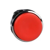 Harmony XB4, push-button head, metal, projecting, red, 22mm, spring return, unmarked