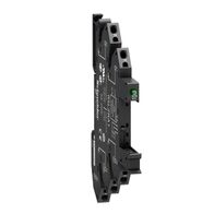 Harmony Electromechanical Relays, Socket equipped with LED and protection circuit, for RSL1 relays, spring terminals, 12...24V AC DC
