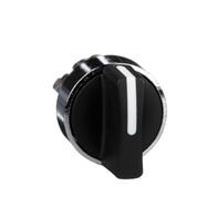 Harmony XB4, Selector switch head, metal, black, 22mm, 2 positions, stay put