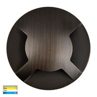 Viale Antique Brass TRI Colour LED Triple Driveway Light