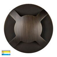 Viale Antique Brass TRI Colour LED Four Way Driveway Light