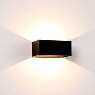 Mia Black TRI Colour Up & Down LED Wall Light