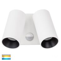 Revo White Double Adjustable Wall Light With Sensor