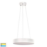 Nella 320mm White 30w Round Pendant