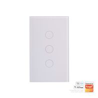 Wifi Three Gang White Wall Switch