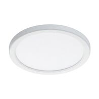 Fino 280mm LED Oyster Light 18w Tricolour White with Sensor