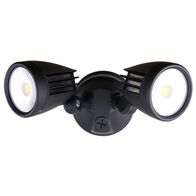 Fortress II LED Flood Light Outdoor Double Spot 2 x 15w Tricolour Matt Black