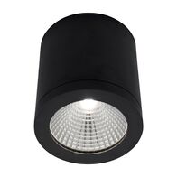 Kobi 10W Tricolour LED Surface Mounted Downlight Matt Black