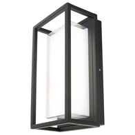 Brilliant Black Rectangle Bolton LED Exterior Wall Light