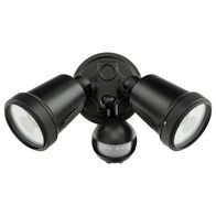 Brilliant Black Hunter Trio Twin Floodlight with Sensor