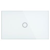 Brilliant White Elite Glass Wall Switch 1 Gang