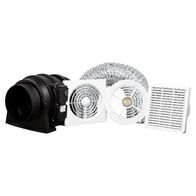HPM 150mm 60W Inline Shower Square Fan Kit with Light
