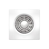 HPM Slimline 100mm 14W Square Wall Exhaust Fan White