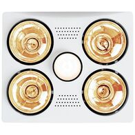 HPM 3-in-1 4-Lamp Instant Heat Ducted Bathroom Heater