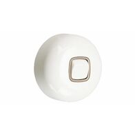 HPM Standard 10A Vertical 1 Gang 2 Way Older Style Round Switch White