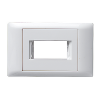 Excel Life - Common plate - Grid & plate For inserts 1x 57x25mm insert white