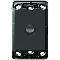 HPM VIVO 10A 1 Gang Vertical Rocker Switch Grid & Mechanism Dark Grey