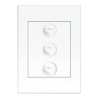 HPM VIVO 10A 3 Gang Instant Heat Controller Switch White