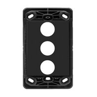 HPM VIVO 3 Gang Switch Grid Dark Grey