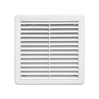 HPM Fixed External Ventilation Grille 150mm White