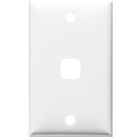 HPM Standard 1 Gang Rectangle Switch Cover Plate White