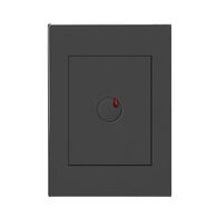 HPM VIVO 350VA 3 Wire Push Button Cover Plate Dark Grey